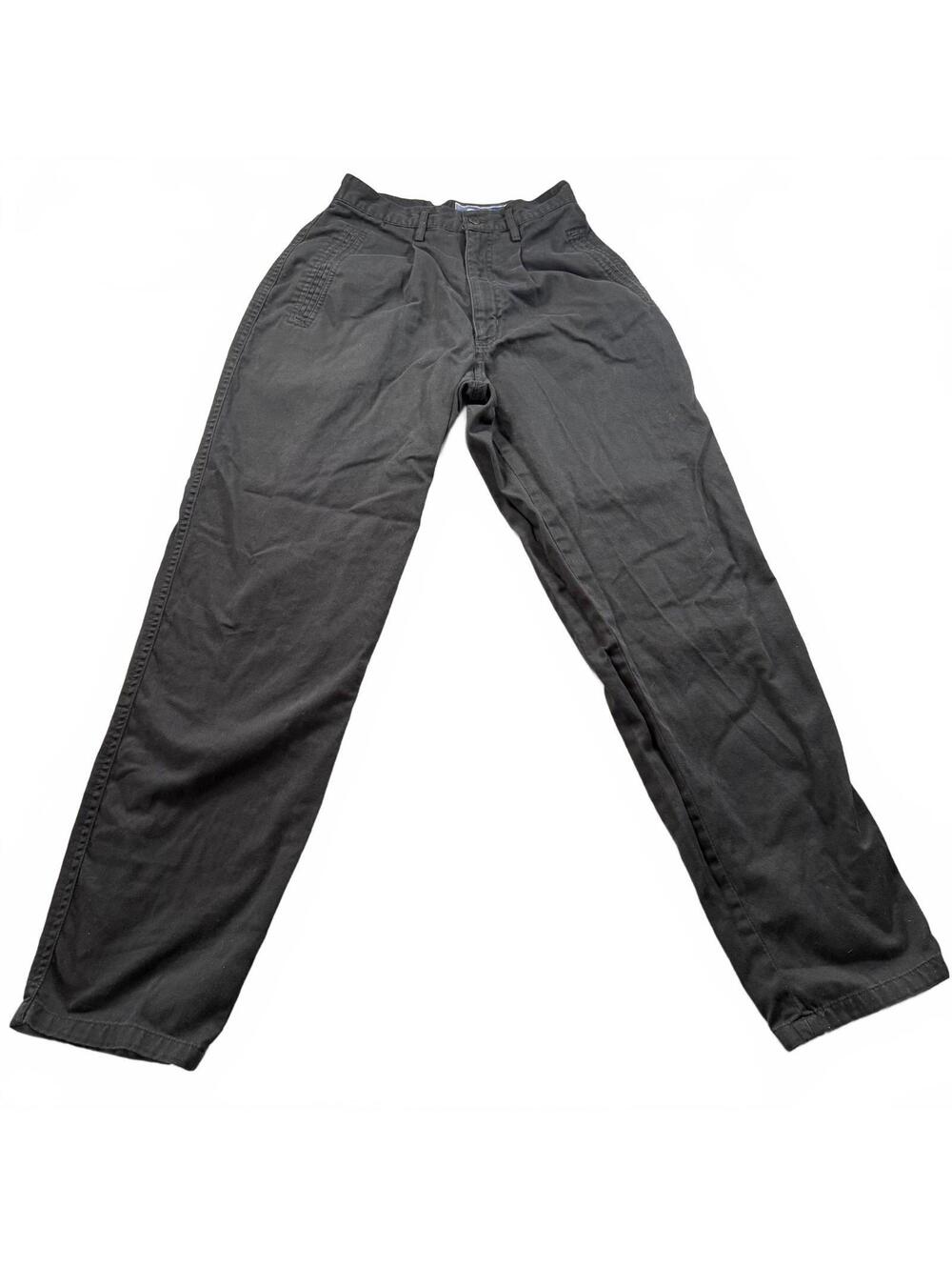 Vintage Princeton Club Women’s Size 4 Pleated Chino Pants Black High Waist